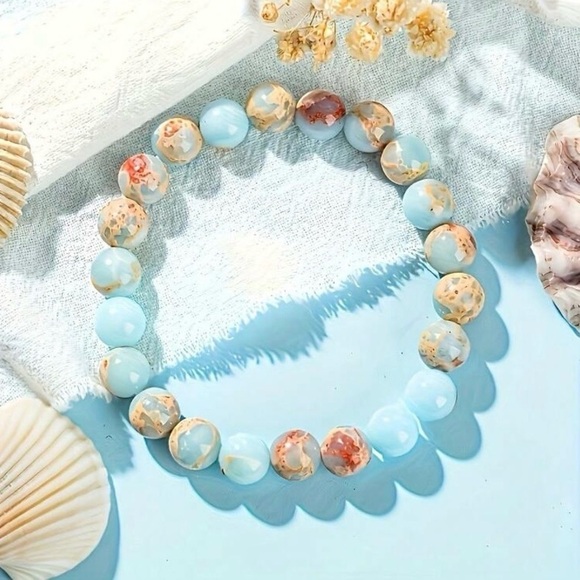 Natural Shoushan Gemstone Bracelet - Picture 4 of 6